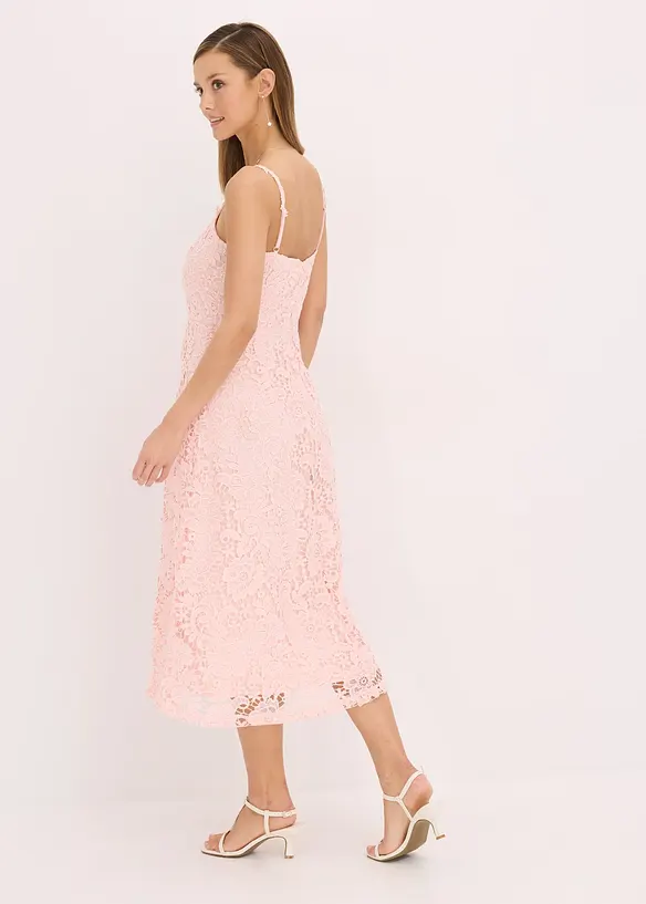 Abito in pizzo con spalline decorate, bonprix