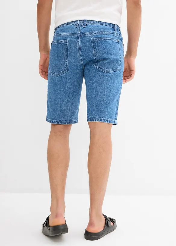 Bermuda elasticizzati in jeans, relaxed fit, bonprix