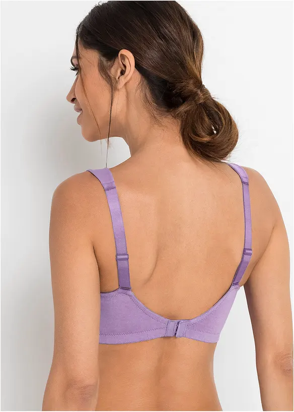 Reggiseno senza ferretto con cotone biologico (pacco da 2), bonprix