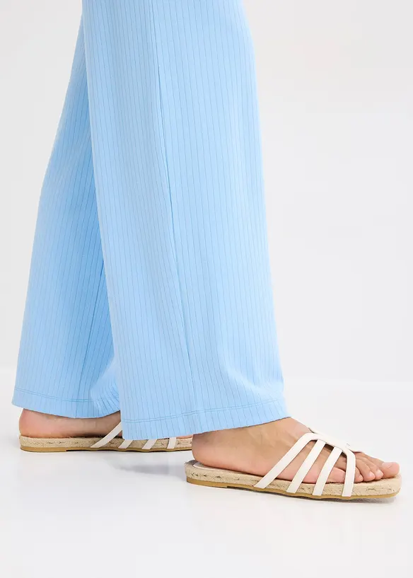 Pantaloni a palazzo con cinta comoda, bonprix