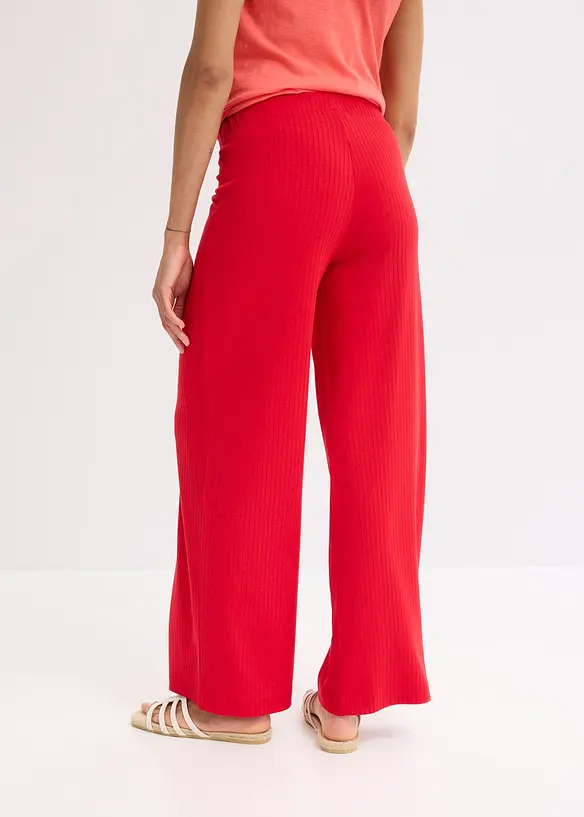 Pantaloni a palazzo con cinta comoda, bonprix