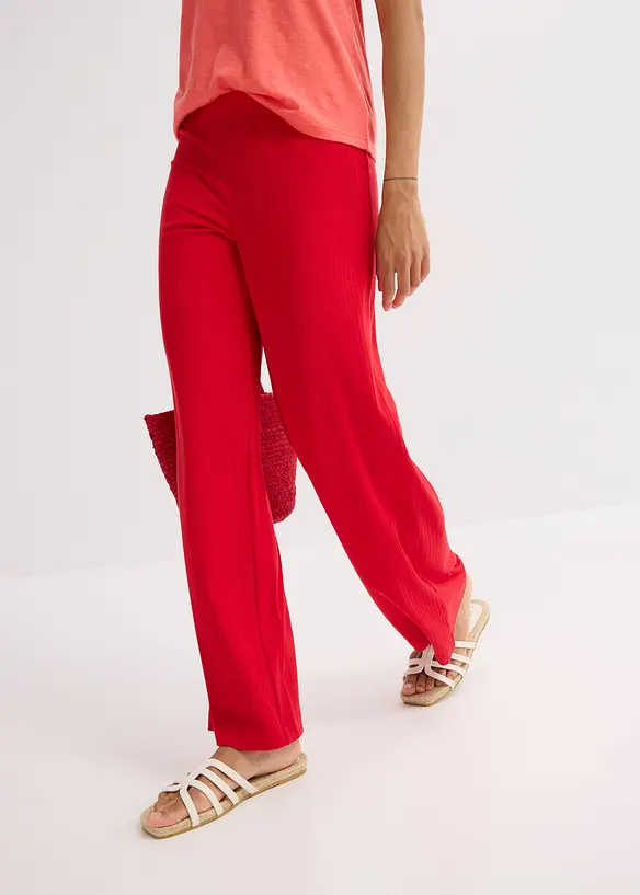 Pantaloni a palazzo con cinta comoda, bonprix