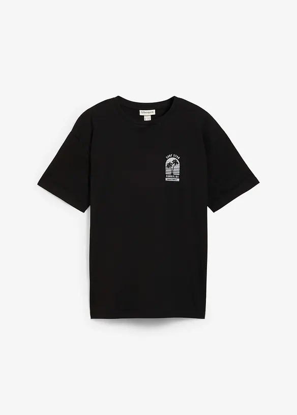 T-shirt in cotone biologico con stampa dietro, bonprix