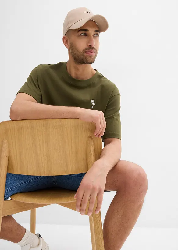 T-shirt con stampa dietro, loose fit, bonprix