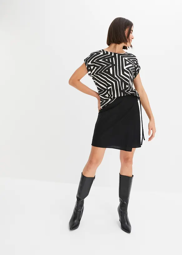 Maglia oversize in misto viscosa fluente, bonprix
