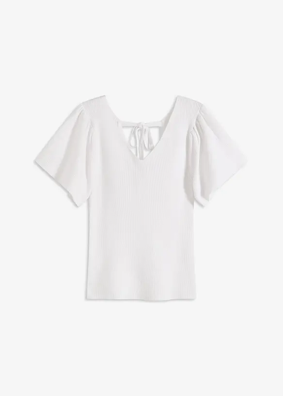 Maglia a costine in misto viscosa, bonprix