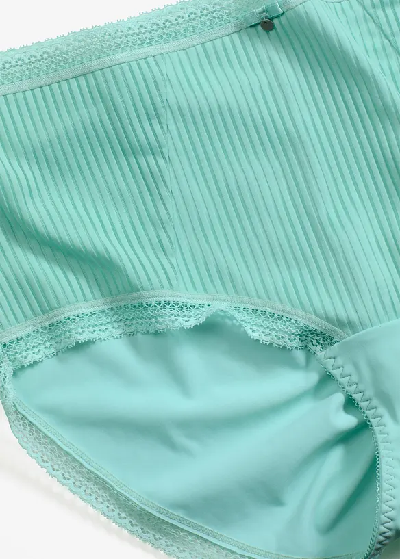 Culotte a vita alta con pizzo delicato, bonprix