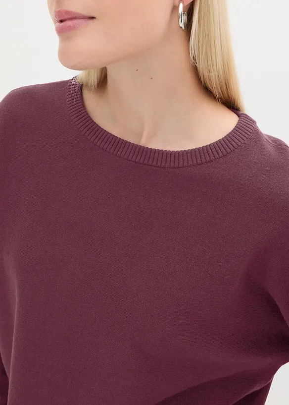 Maglione con maniche a pipistrello, bonprix