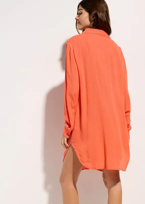 Blusa da mare lunga in viscosa fluente, bonprix