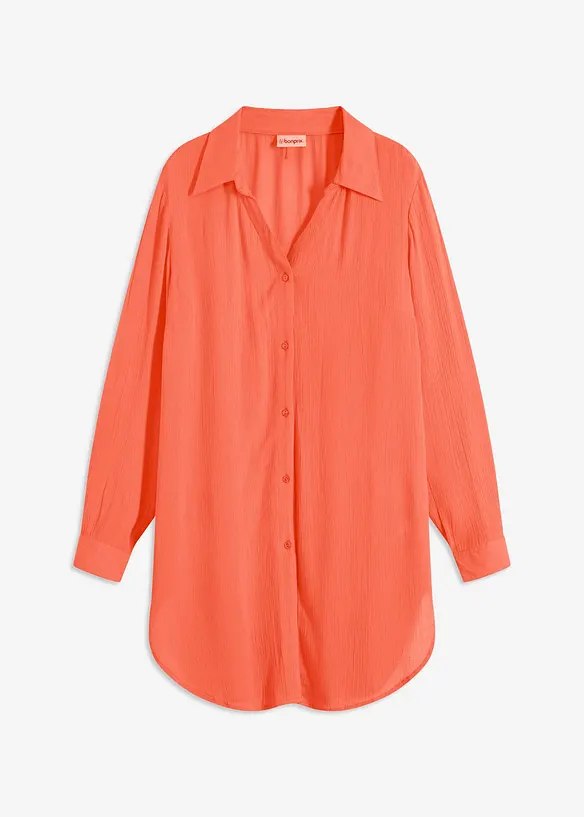 Blusa da mare lunga in viscosa fluente, bonprix