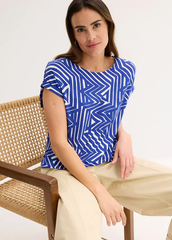 Maglia oversize in misto viscosa fluente, bonprix