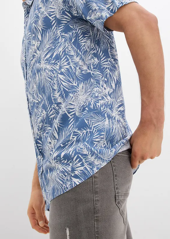 Camicia a maniche corte in viscosa, bonprix