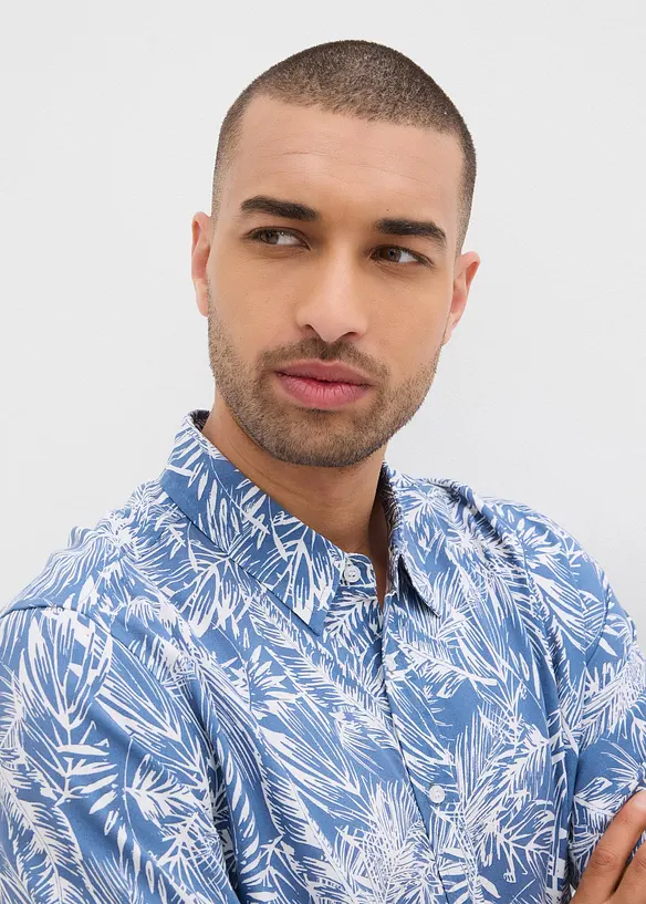 Camicia a maniche corte in viscosa, bonprix