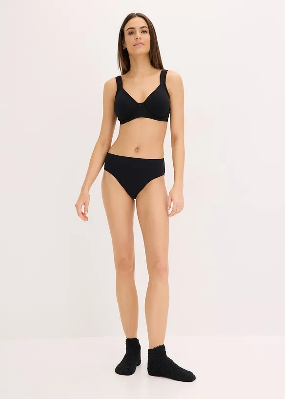 Reggiseno t-shirt minimizer senza ferretto con cotone biologico (pacco da 2), bonprix