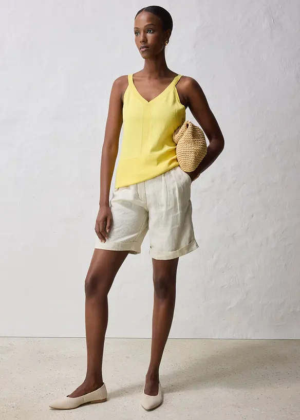 Top in maglia misto seta, bonprix