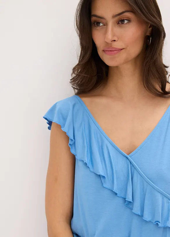 Tuta in jersey con volant, bonprix