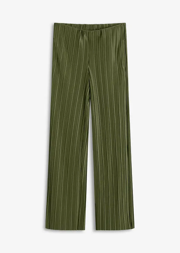 Pantaloni in jersey plissettati, bonprix