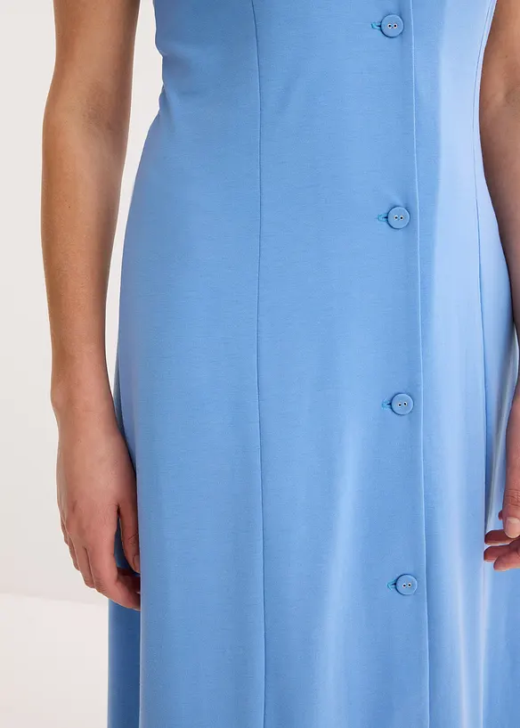 Abito in maglina con spacco, bonprix