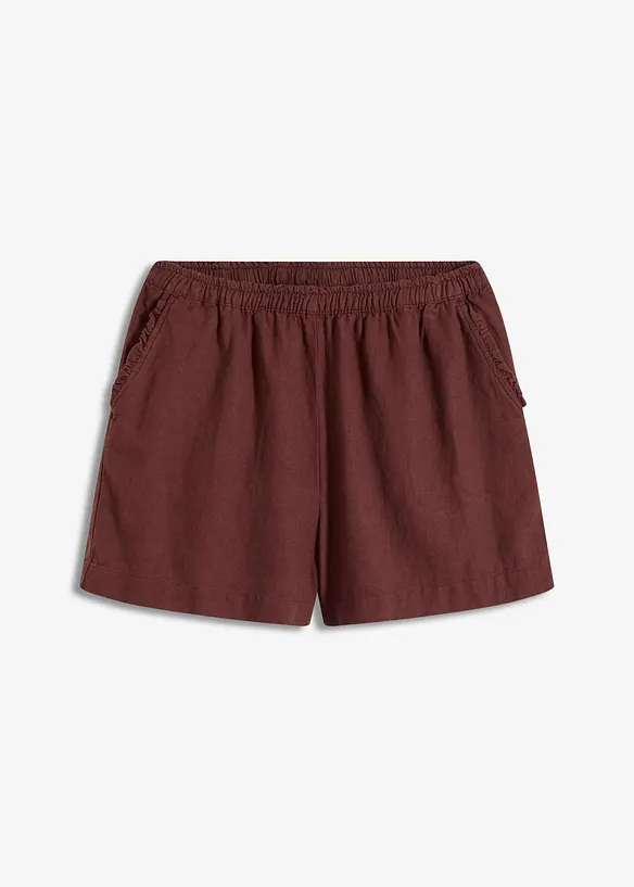 Shorts in misto lino, bonprix