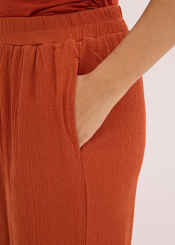 Pantaloni in jersey crêpe, bonprix