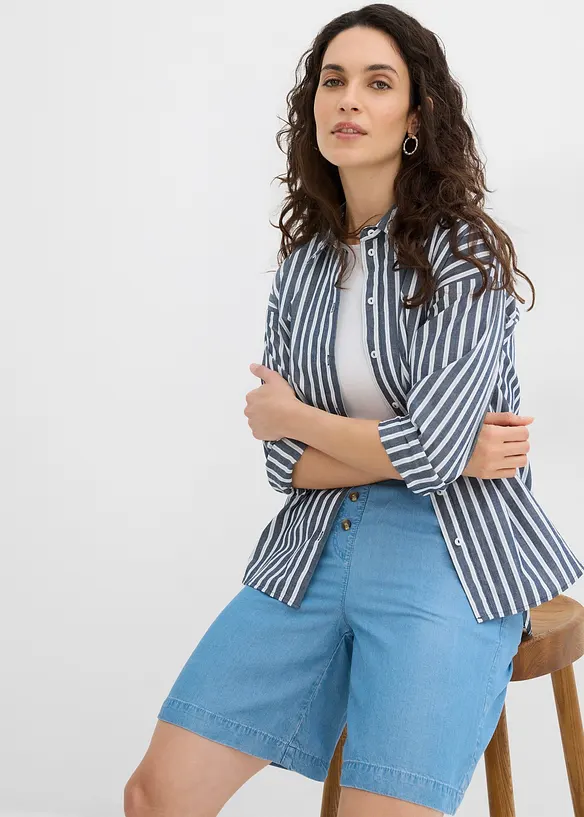 Shorts in lyocell con inserti elastici in vita, bonprix