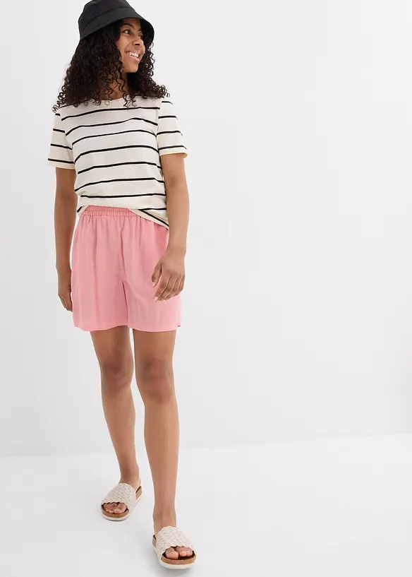 Shorts in morbida viscosa con elastico in vita (pacco da 2), bonprix