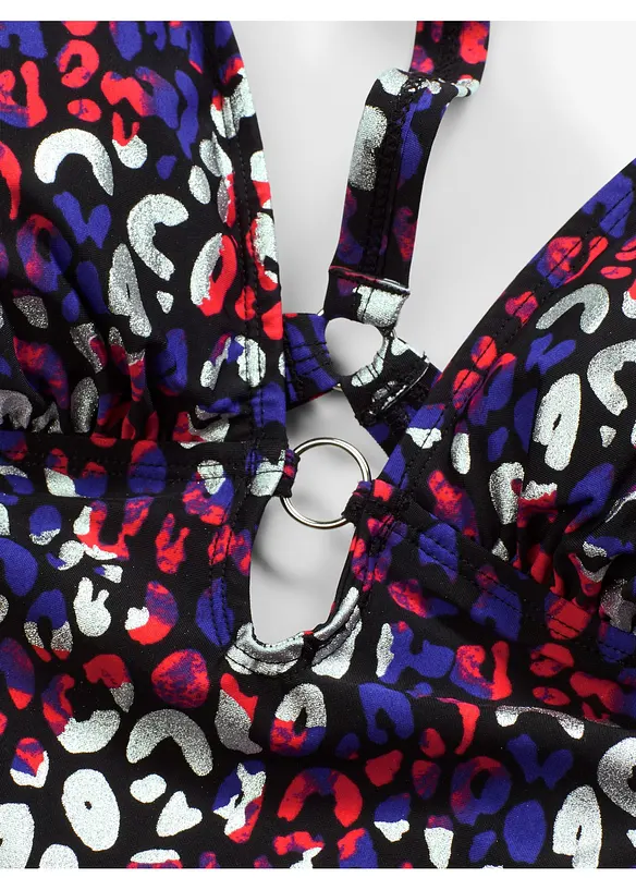 Costume intero con allacciatura al collo ed effetto modellante leggero, bonprix