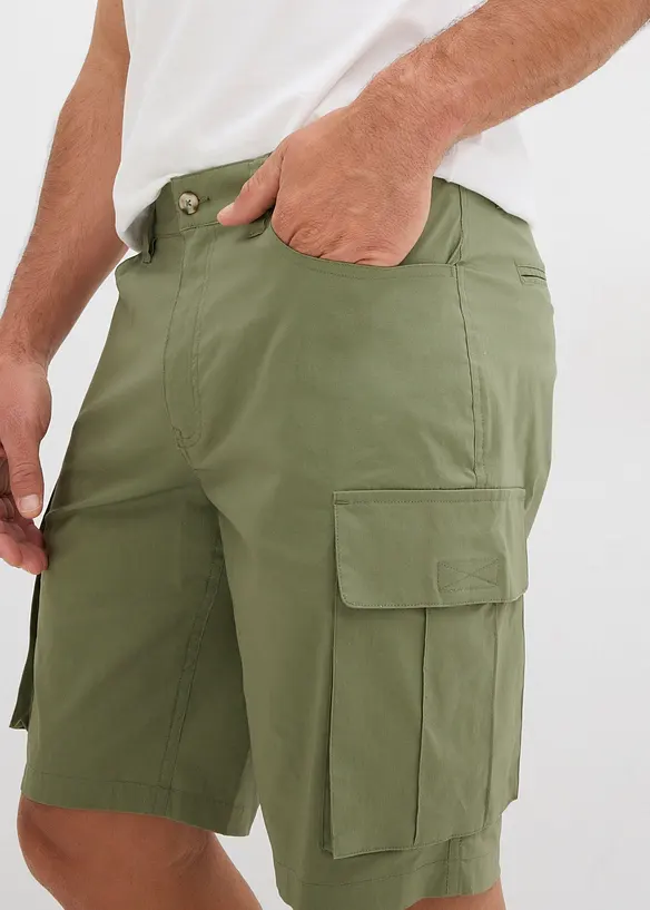 Bermuda cargo elasticizzati (pacco da 2), regular fit, bonprix