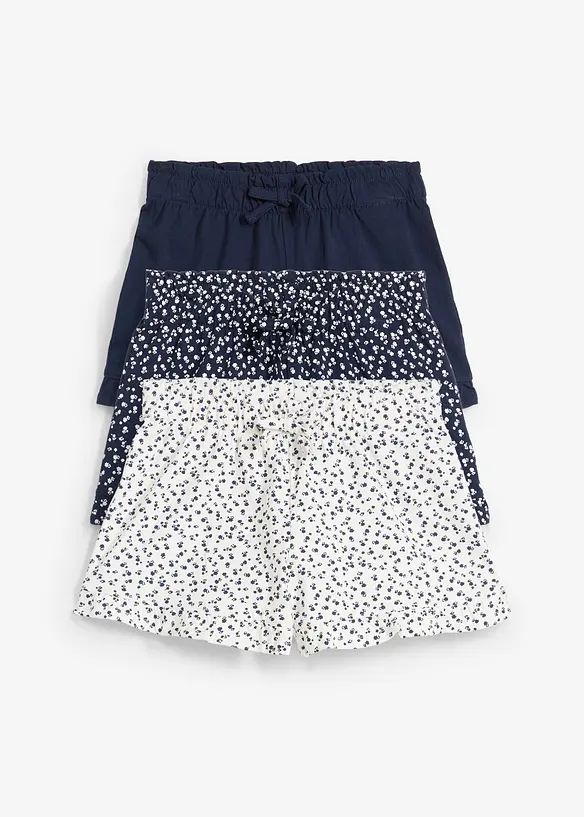 Shorts di jersey in puro cotone biologico (pacco da 3), bonprix