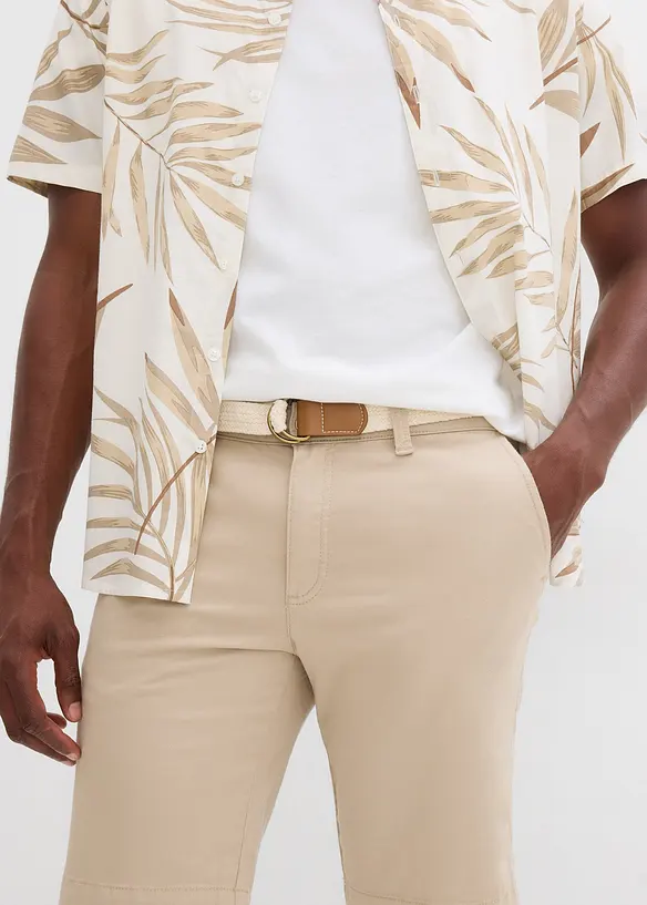 Bermuda elasticizzati con cintura, regular fit, bonprix