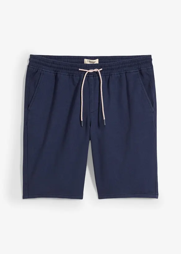 Bermuda con elastico in vita in puro cotone, regular fit, bonprix