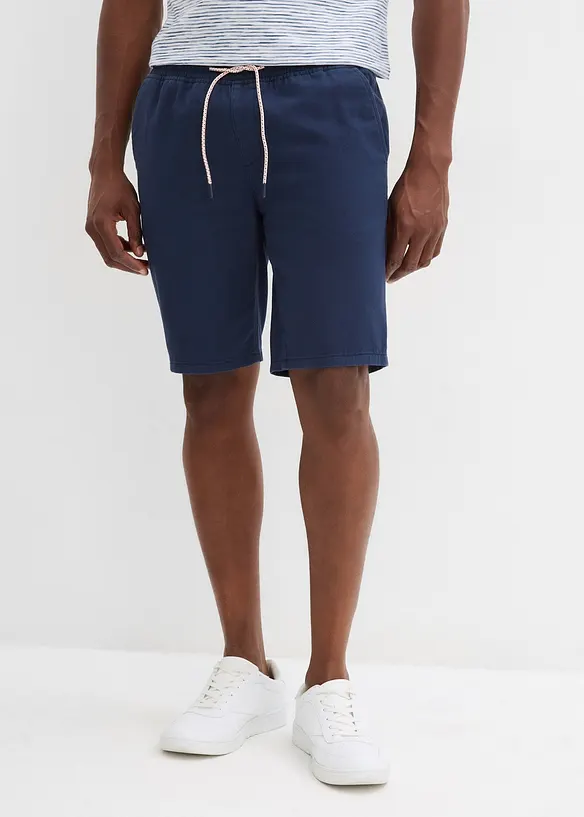 Bermuda con elastico in vita in puro cotone, regular fit, bonprix