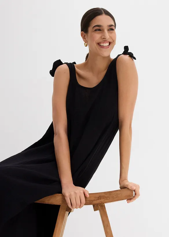 Abito con spalline in mussola morbida, bonprix