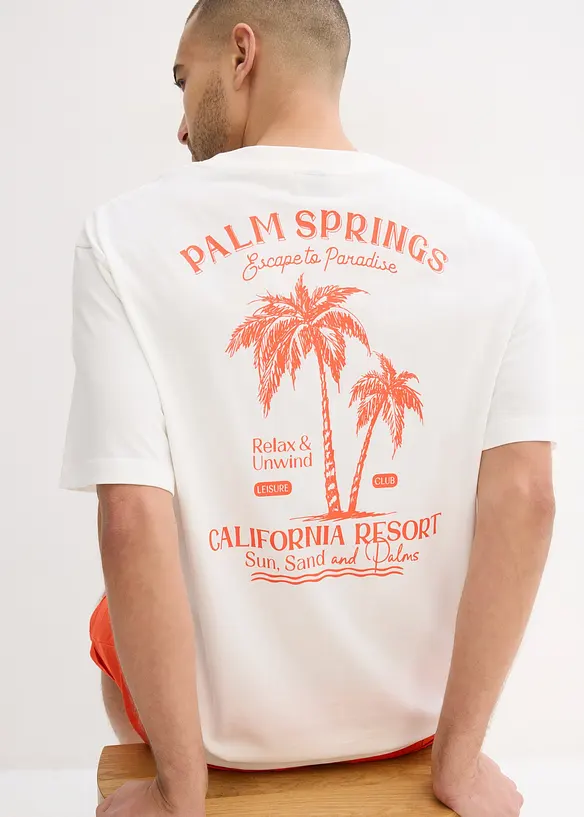T-shirt con stampa dietro, loose fit, bonprix