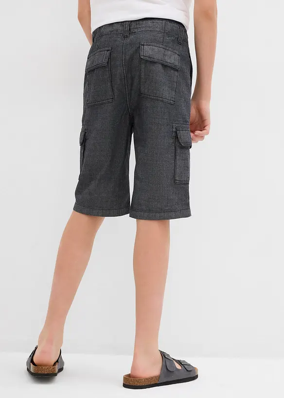 Bermuda cargo in chambray, regular fit, bonprix