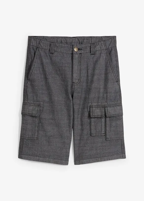 Bermuda cargo in chambray, regular fit, bonprix