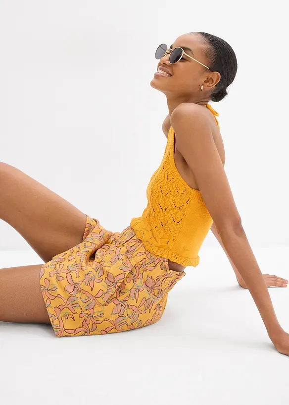 Shorts in misto cotone e viscosa, bonprix
