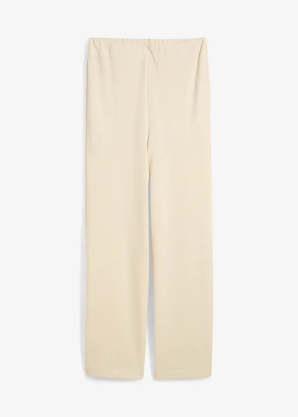 Pantaloni a palazzo in simil maglia, bonprix