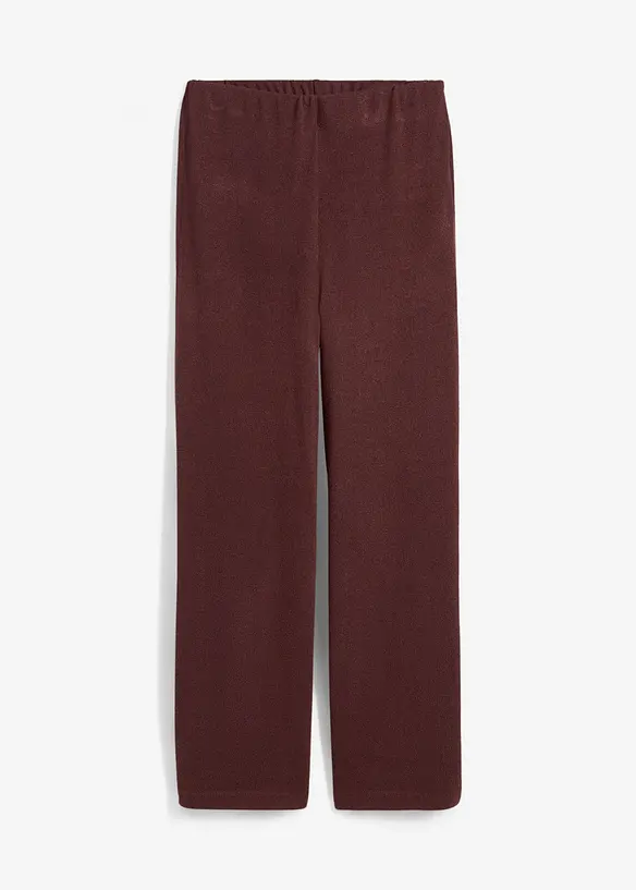 Pantaloni a palazzo in simil maglia, bonprix