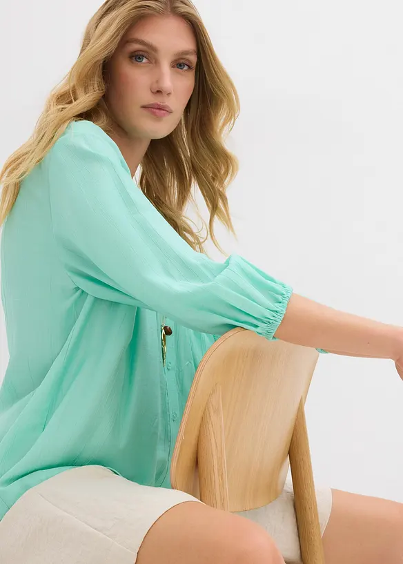 Camicetta oversize in misto viscosa morbido, bonprix