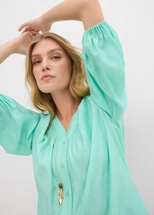 Camicetta oversize in misto viscosa morbido, bonprix