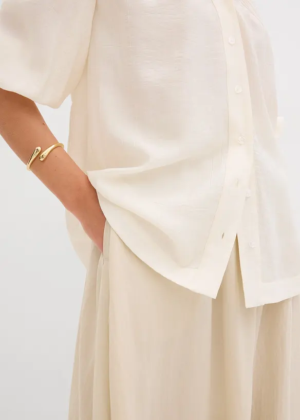 Camicetta oversize in misto viscosa morbido, bonprix