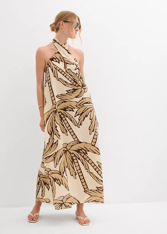 Abito svasato con scollo all'americana, bonprix