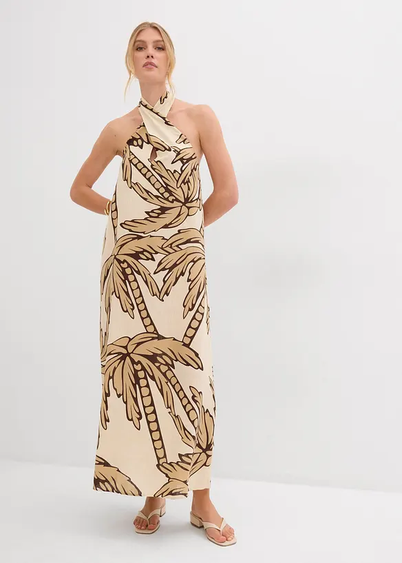 Abito svasato con scollo all'americana, bonprix