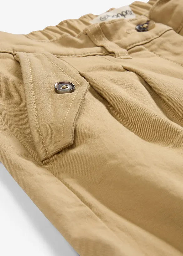Shorts in twill a vita alta, bonprix