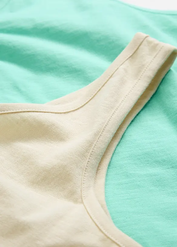 Canotta in puro cotone biologico (pacco da 2), bonprix