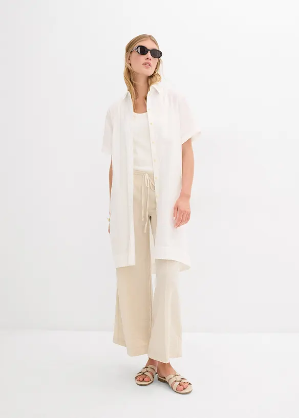 Pantaloni culotte in misto viscosa fluente, bonprix