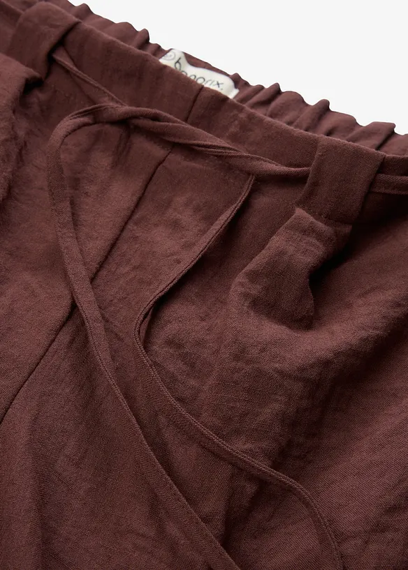 Pantaloni culotte in misto viscosa fluente, bonprix