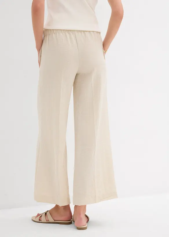 Pantaloni culotte in misto viscosa fluente, bonprix