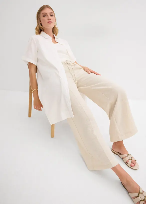 Pantaloni culotte in misto viscosa fluente, bonprix